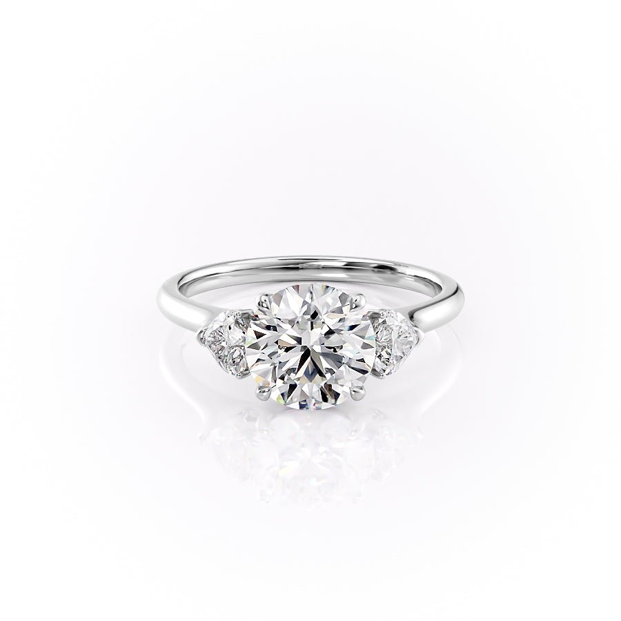 The Hearts Liv Set Moissanite With A 1.0 Carat