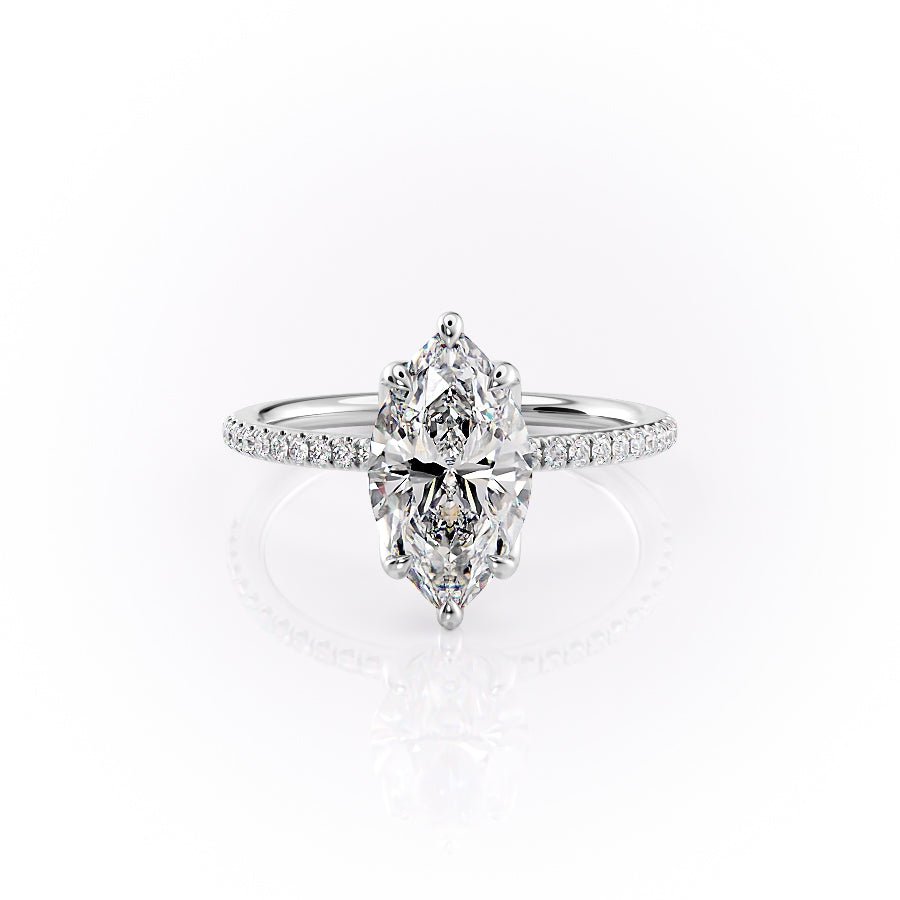 The Pave Lisa Set With A 1.0 Carat