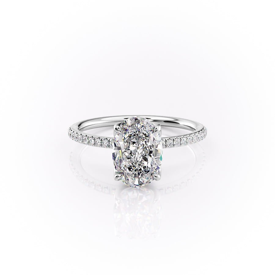 The Pave Lisa Set With A 1.0 Carat