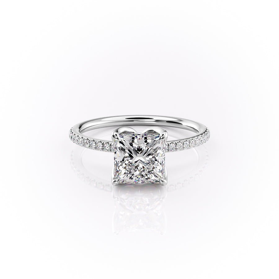 The Pave Lisa Set With A 1.0 Carat