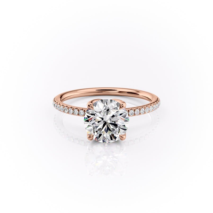 The Pave Lisa Set With A 1.0 Carat