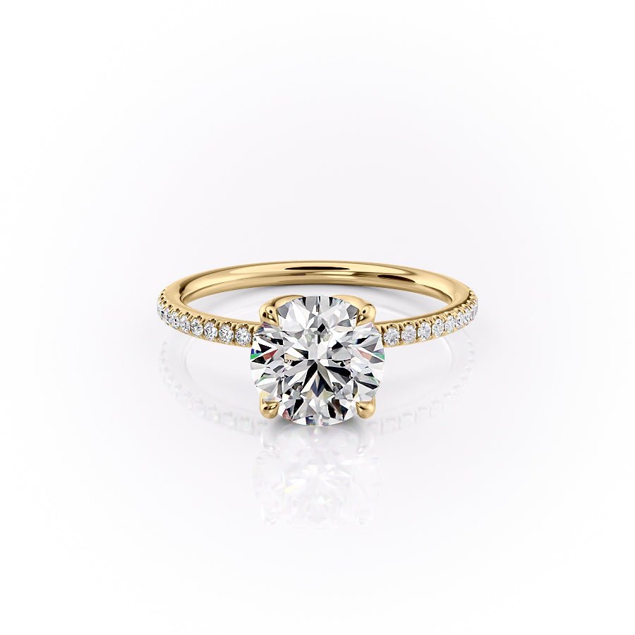 The Pave Lisa Set With A 1.0 Carat