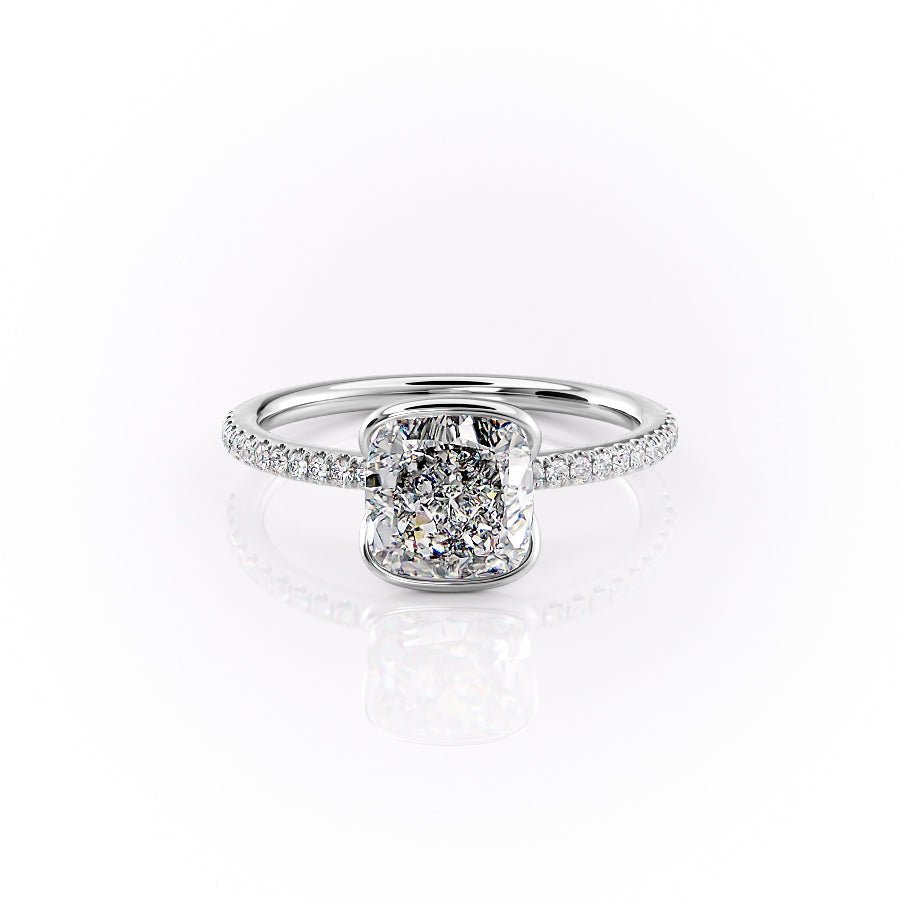 The Pave Eliza Set With A 1.0 Carat