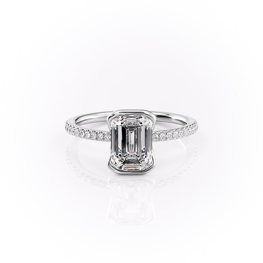 The Pave Eliza Set With A 1.0 Carat
