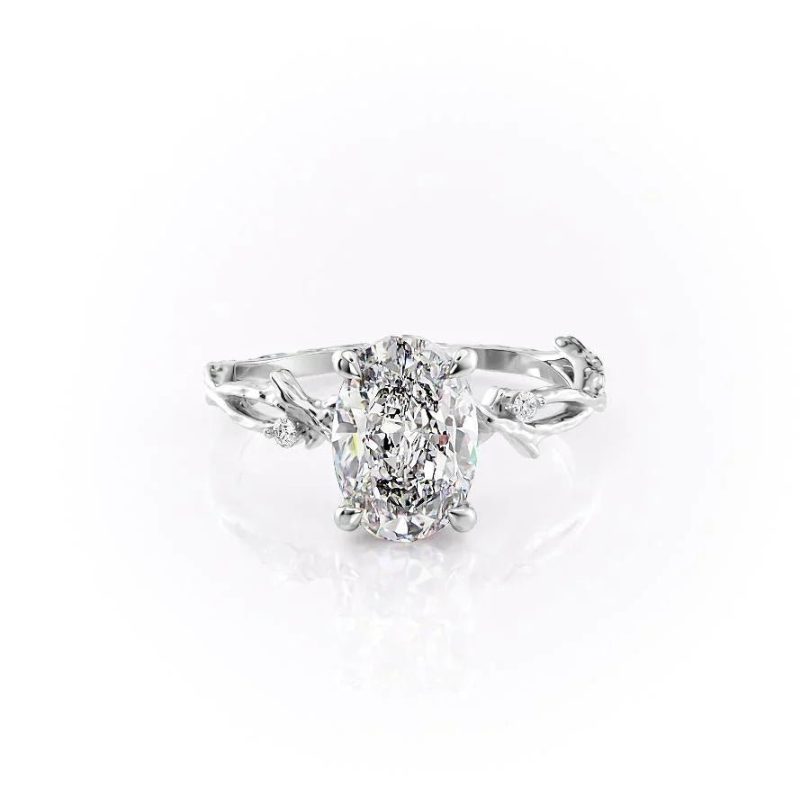 The Textured Twig Set With A 1.0 Carat