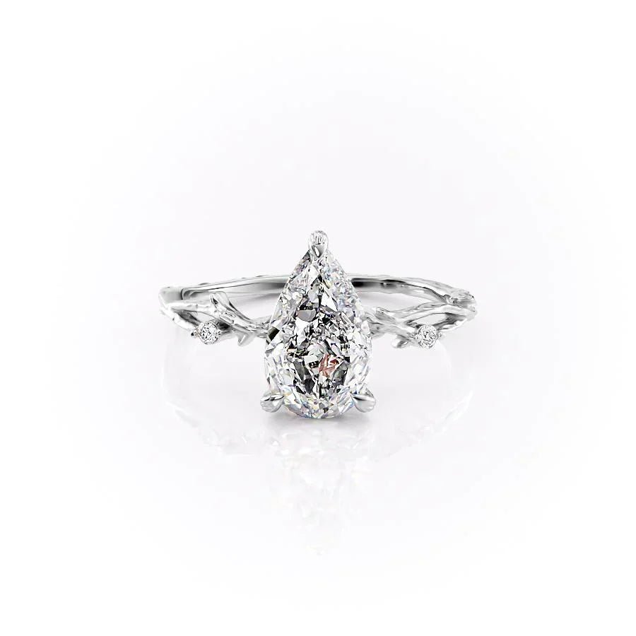 The Textured Twig Set With A 1.0 Carat