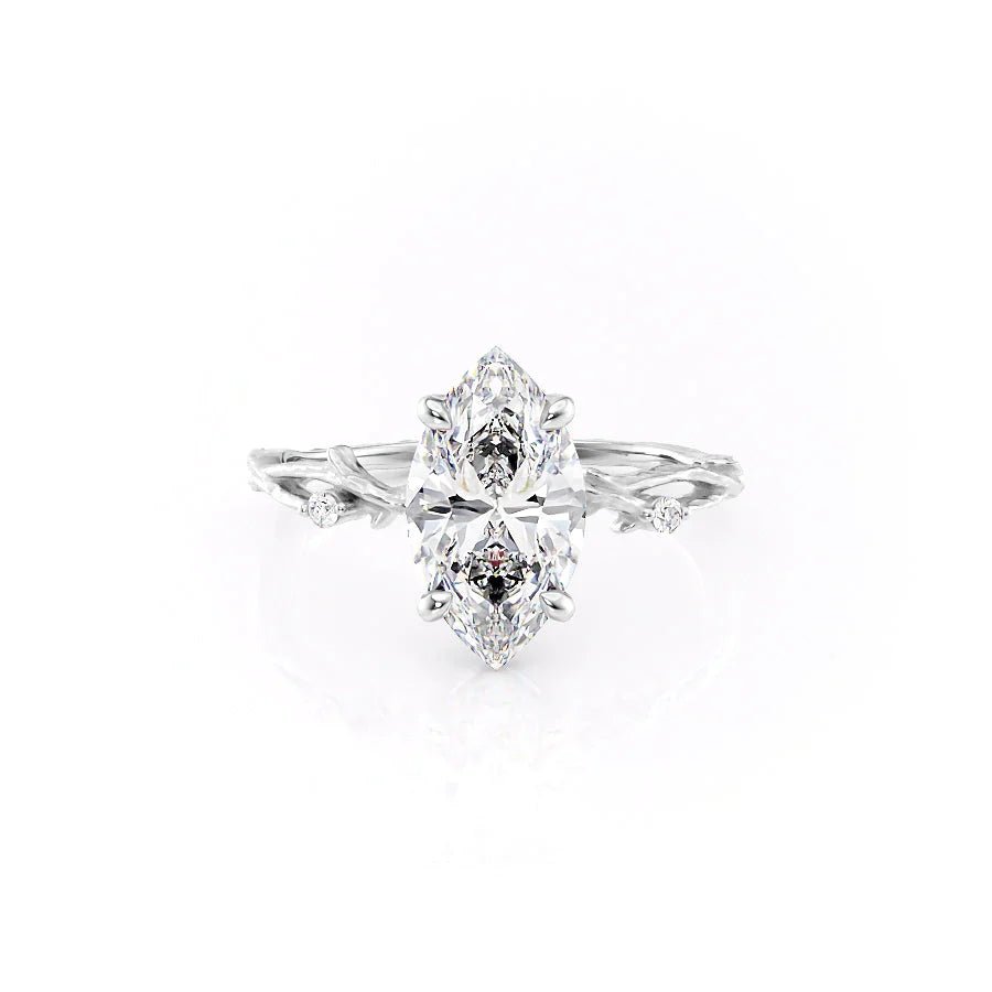 The Textured Twig Set With A 1.0 Carat